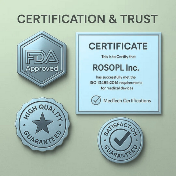 ROSOPL™ Functional Dentures – Dentist Recommended for Seniors 45+ | Made in USA | FDA Cleared