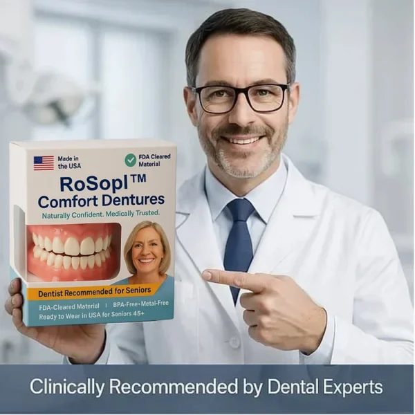 ROSOPL™ Functional Dentures – Dentist Recommended for Seniors 45+ | Made in USA | FDA Cleared