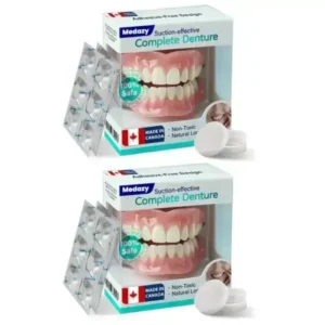 ✅ Proudly made and shipped from Canada| Medazy® Suction-fit Complete Denture 🦷🍎🍏