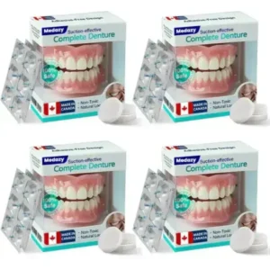 ✅ Proudly made and shipped from Canada| Medazy® Suction-fit Complete Denture 🦷🍎🍏