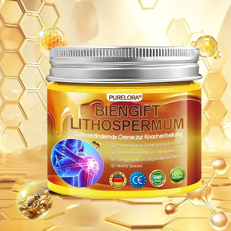 🐝 Offizieller Online-Shop丨Purelora® Bee Venom & Lithospermum Comfort Cream Wenn Gehen, Stehen oder Schlafen unangenehm wird — tägliche Schmerzlinderung & Knochenkomfort für ältere Erwachsene