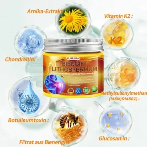 🐝 Offizieller Online-Shop丨Purelora® Bee Venom & Lithospermum Comfort Cream Wenn Gehen, Stehen oder Schlafen unangenehm wird — tägliche Schmerzlinderung & Knochenkomfort für ältere Erwachsene