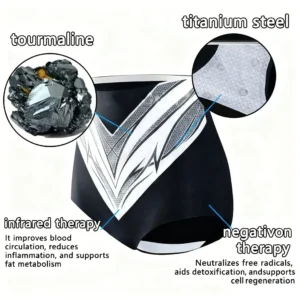 Alisanda™ Self-regulating tourmaline shaping shorts with titanium fiber