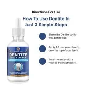 Dentite Tooth Armor Daily Oral Care for Sensitive Teeth & Anti-Cavity Support with Nano Hydroxyapatite & Theobromine