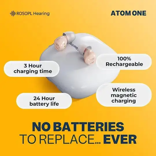 ROSOPL Bluetooth Hearing Aids ITE (App Controlled)