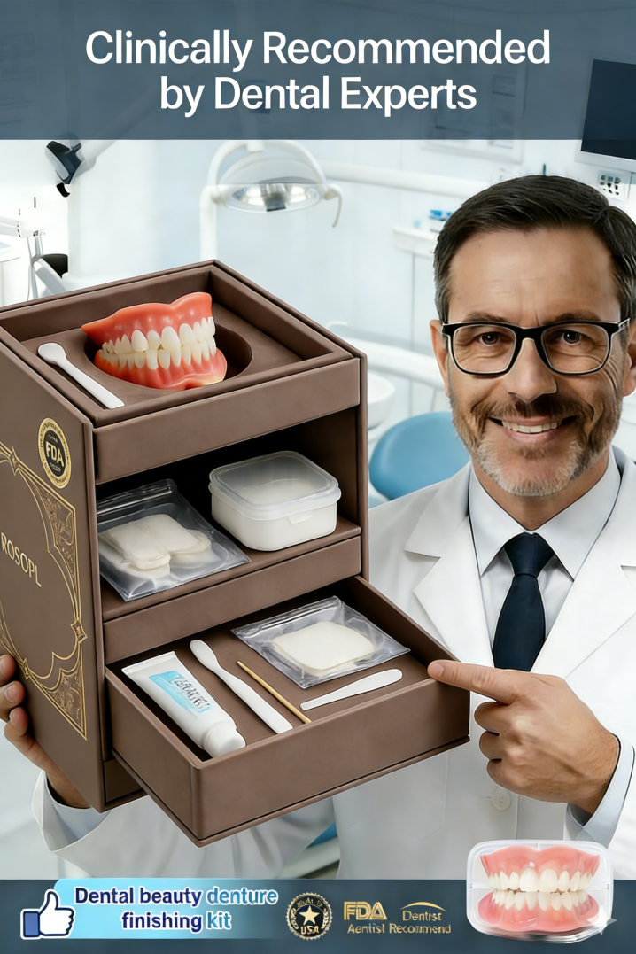 🔥🔥Ends Today: 70% OFF!🦷 ROSOPL™ Custom-Fit Full Functional Dentures Make you more confident