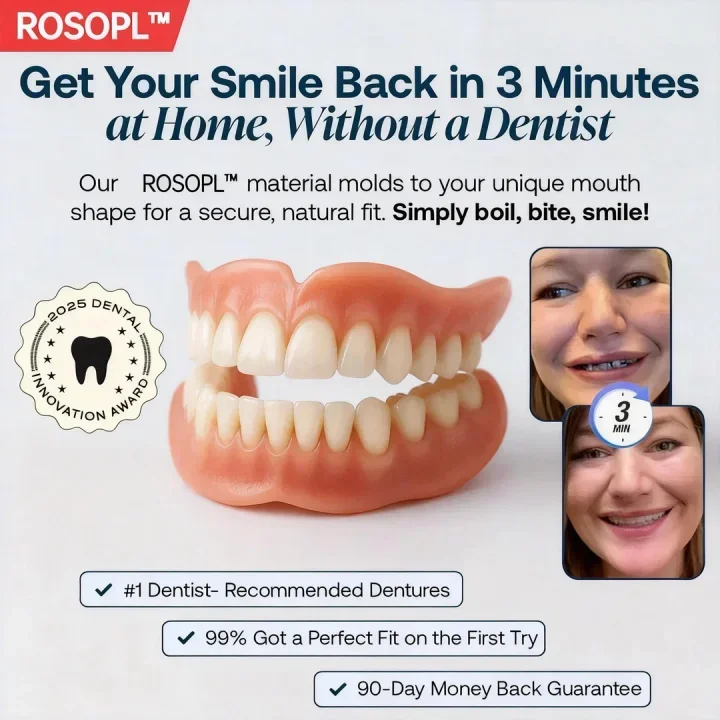 🌎Ends Today: 70% OFF! ROSOPL™ Custom-Fit Full Functional DenturesMake you more confident