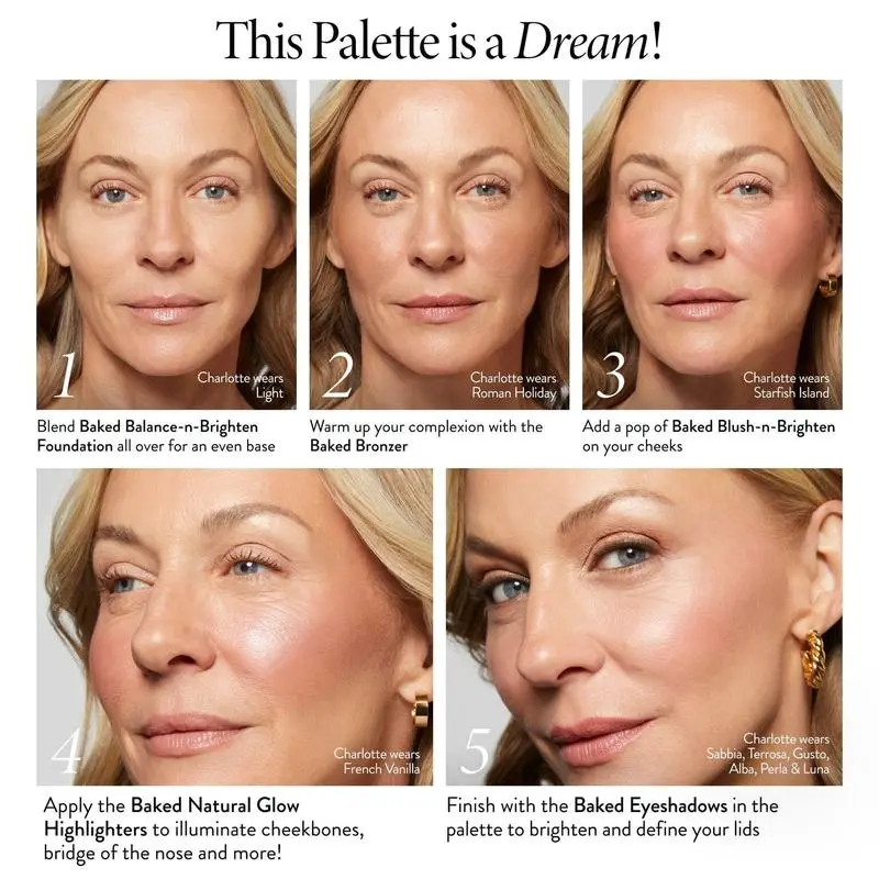 Baked Starter Kit - Tuscan Dreams includes Baked Multicolor Eyeshadow Palette