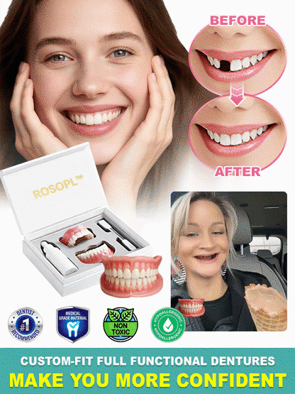 ROSOPL™ Custom-Fit Full Functional DenturesMake you more confident-Made in the USA