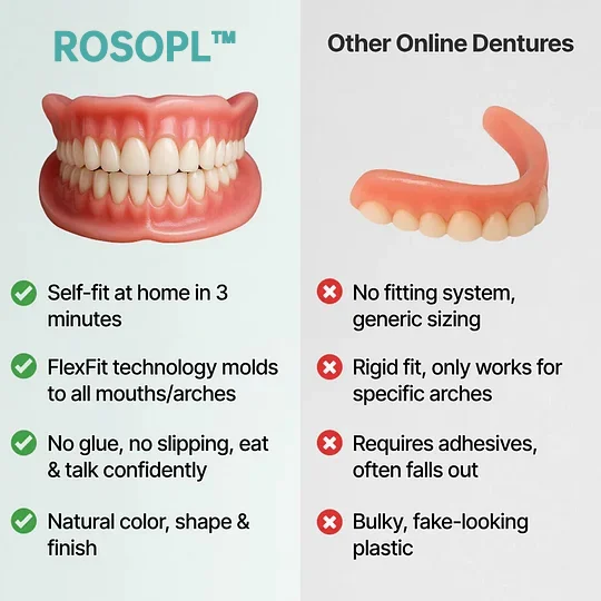 ROSOPL™ Custom-Fit Full Functional DenturesMake you more confident-Made in the USA