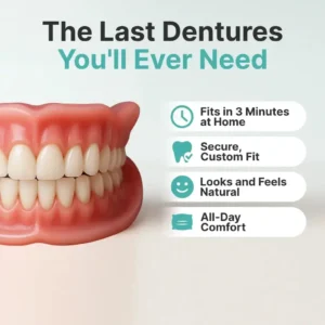 🔥Ends Today: 70% OFF! 🦷OMOEON™ Custom-Fit Full Functional Dentures Make you more confident