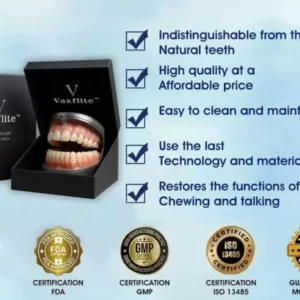 🌟 Vaxflite™ – Custom-Crafted Dentures That Feel as Natural as They Look👩🔬