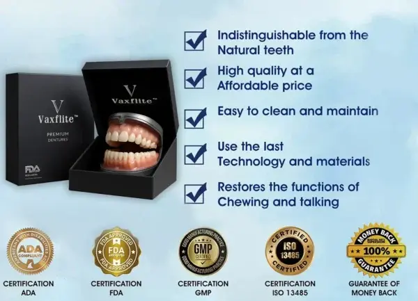🌟 Vaxflite™ – Custom-Crafted Dentures That Feel as Natural as They Look👩🔬