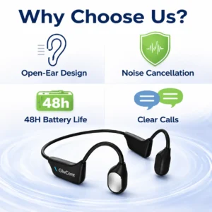 GluCent® Bone Conduction Hearing Headphones 2026