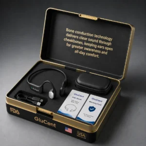 GluCent® Bone Conduction Hearing Headphones 2026
