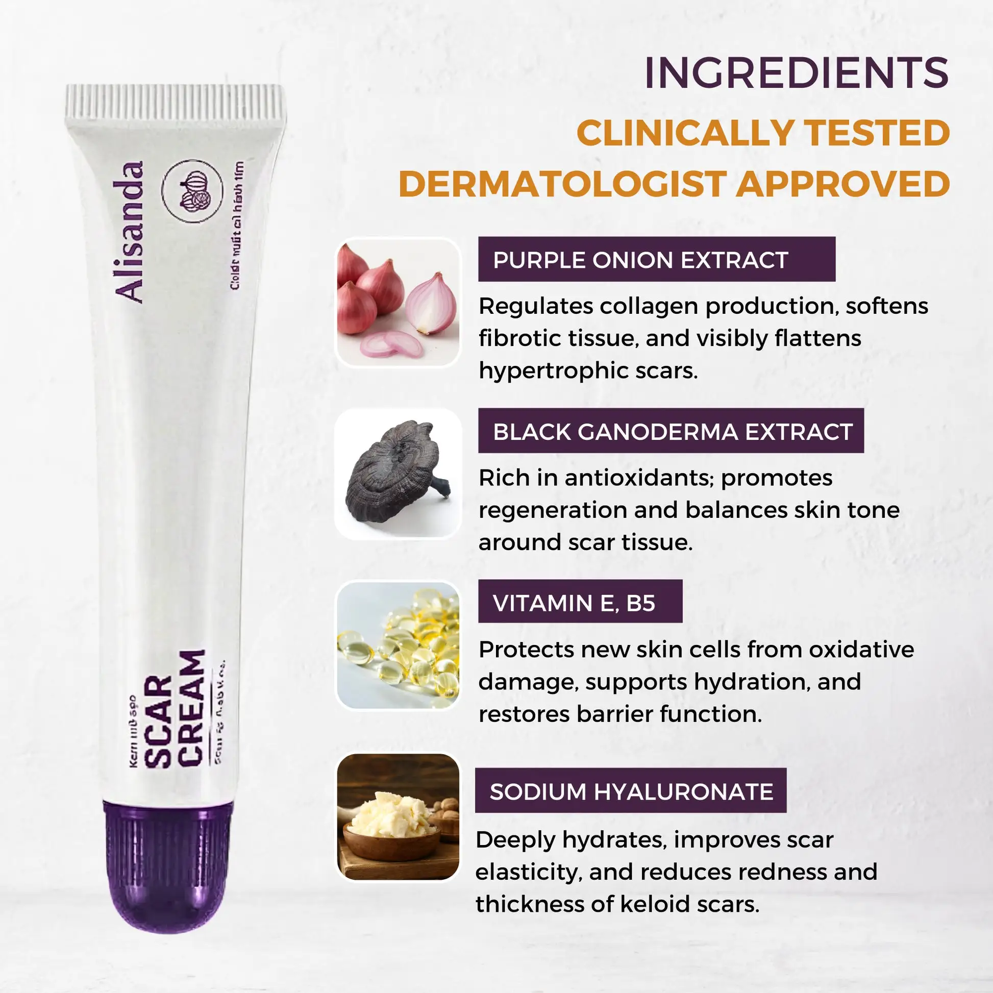 Keloid & Raised Scar Removal Cream | Alisanda 2026