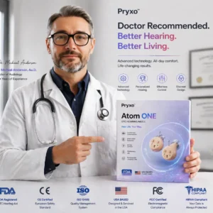 Pryxo™ Atom ONE Hearing Aid 2026 | Clear Hearing OTC