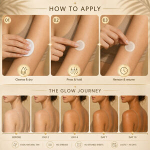 Celestvéra Tanning Microneedle Patches | Natural Glow