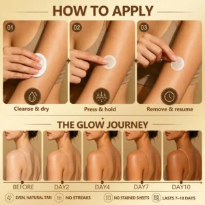 Gaface® Sunless Natural Glow Transdermal Tanning Micro-Needle Patch