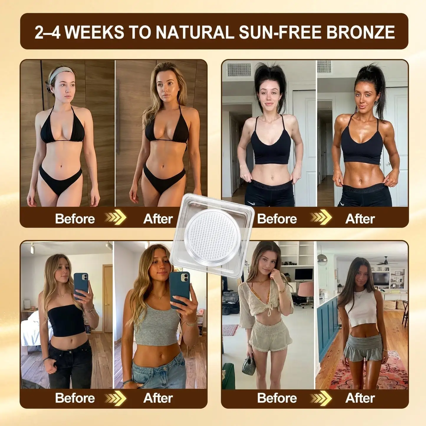 Gaface® Sunless Natural Glow Transdermal Tanning Micro-Needle Patch