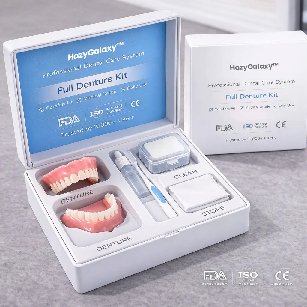 🎁🦷 HazyGalaxy™ Custom-Fit Smile Support Set ⏰ ENDS TODAY 49% OFF | Smile with Confidence😉