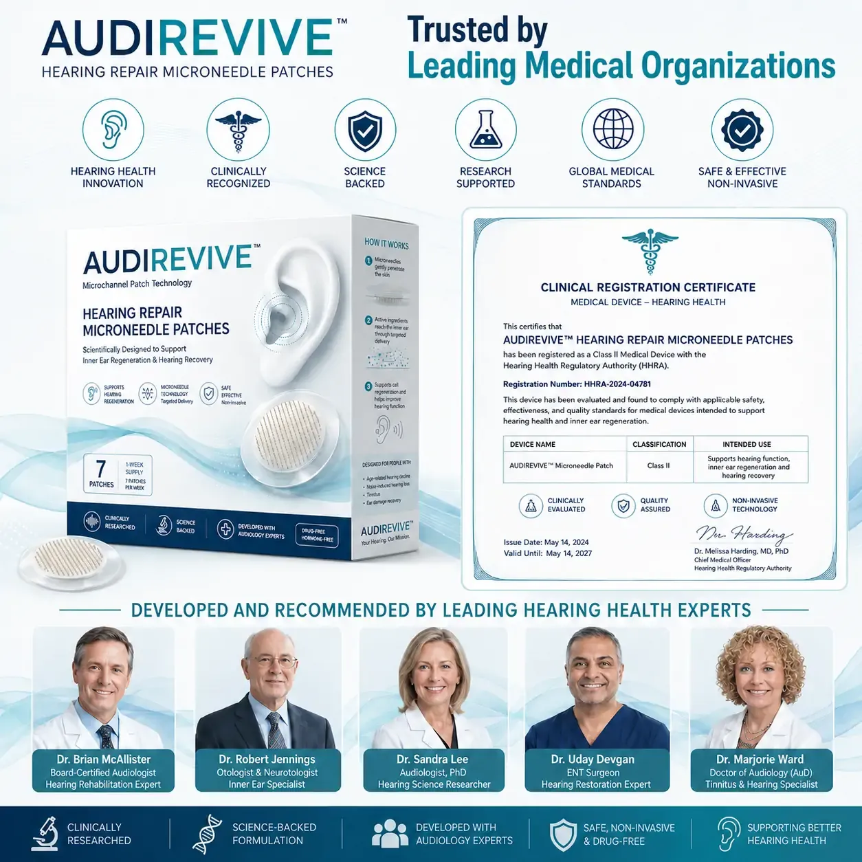 AUDIREVIVE™ Microneedle Patches