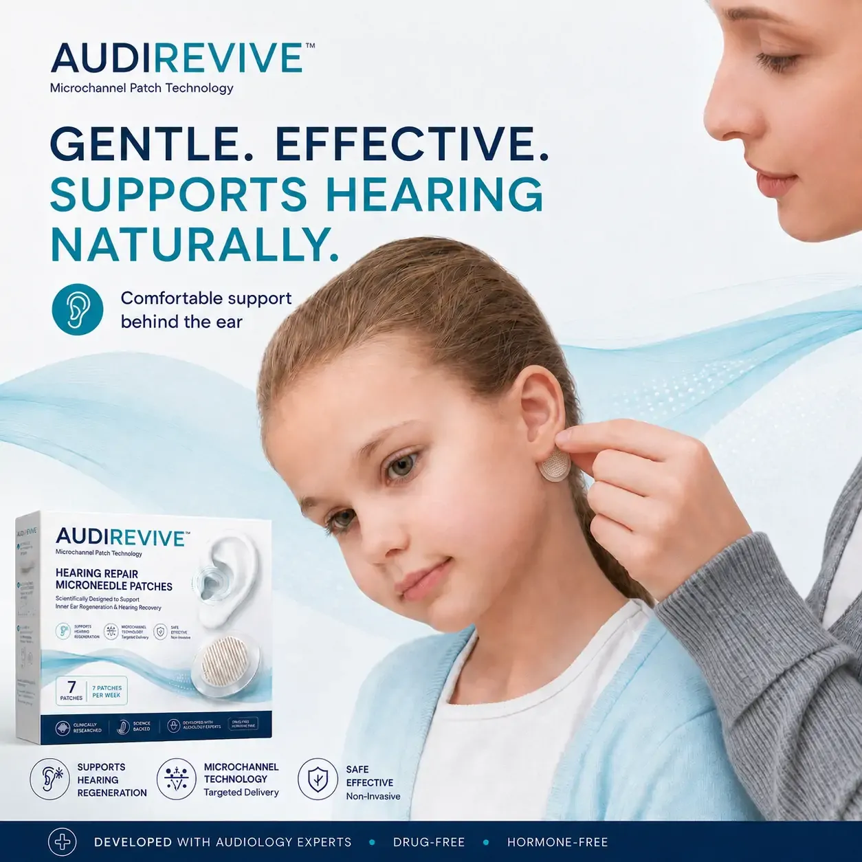 AUDIREVIVE™ Microneedle Patches