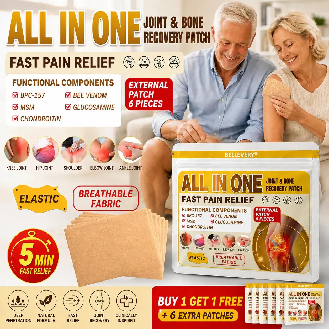Bellevery Joint Comfort Support Patch
