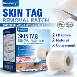 🍁🌟Bellevery® Multi-Functional Microneedle Hydrocolloid Patch Roll | Targets Skin Tags, Warts & Stubborn Blemishes