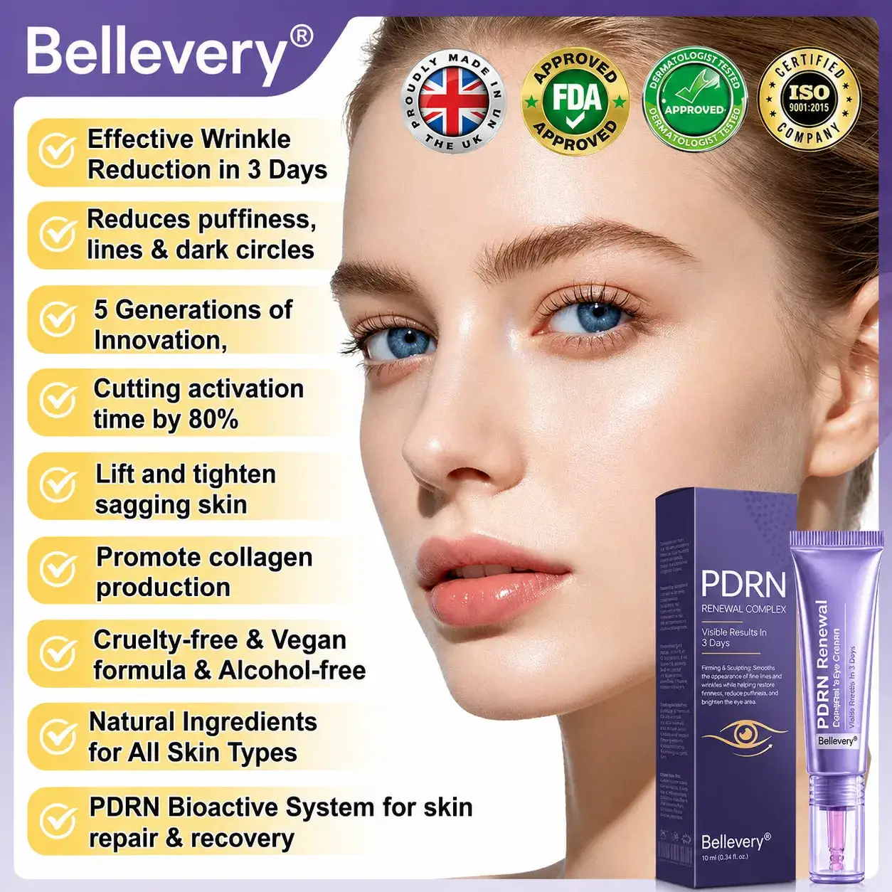 Bellevery® PDRN Renewal Complex Eye Cream