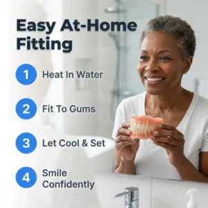 Custom Fit Denture Set | Adhesive-Free Suction Fit Dentures