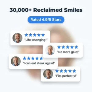 Custom Fit Denture Set | Adhesive-Free Suction Fit Dentures
