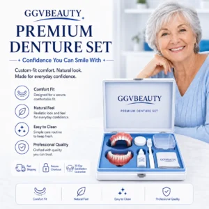 Custom-Fit Dentures - At-Home Moldable Denture Set for Men & Women