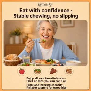 Custom-Fit Dentures - At-Home Moldable Denture Set for Men & Women