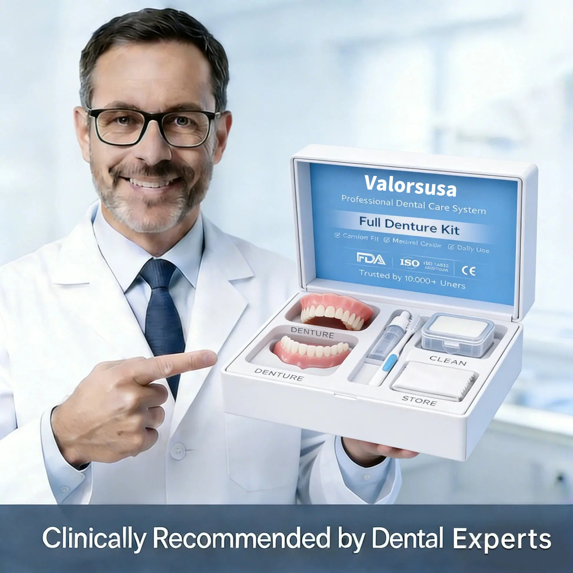 Custom-Fit Instant Smile Dentures – Natural Looking Comfort Fit
