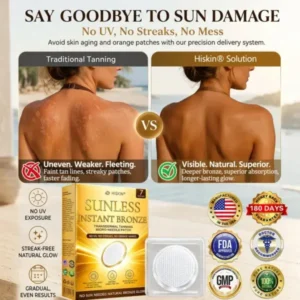 Hiskin Sunless Tanning Microneedle Patch | DHA-Free Bronze Glow