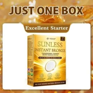 Hiskin Sunless Tanning Microneedle Patch | DHA-Free Bronze Glow