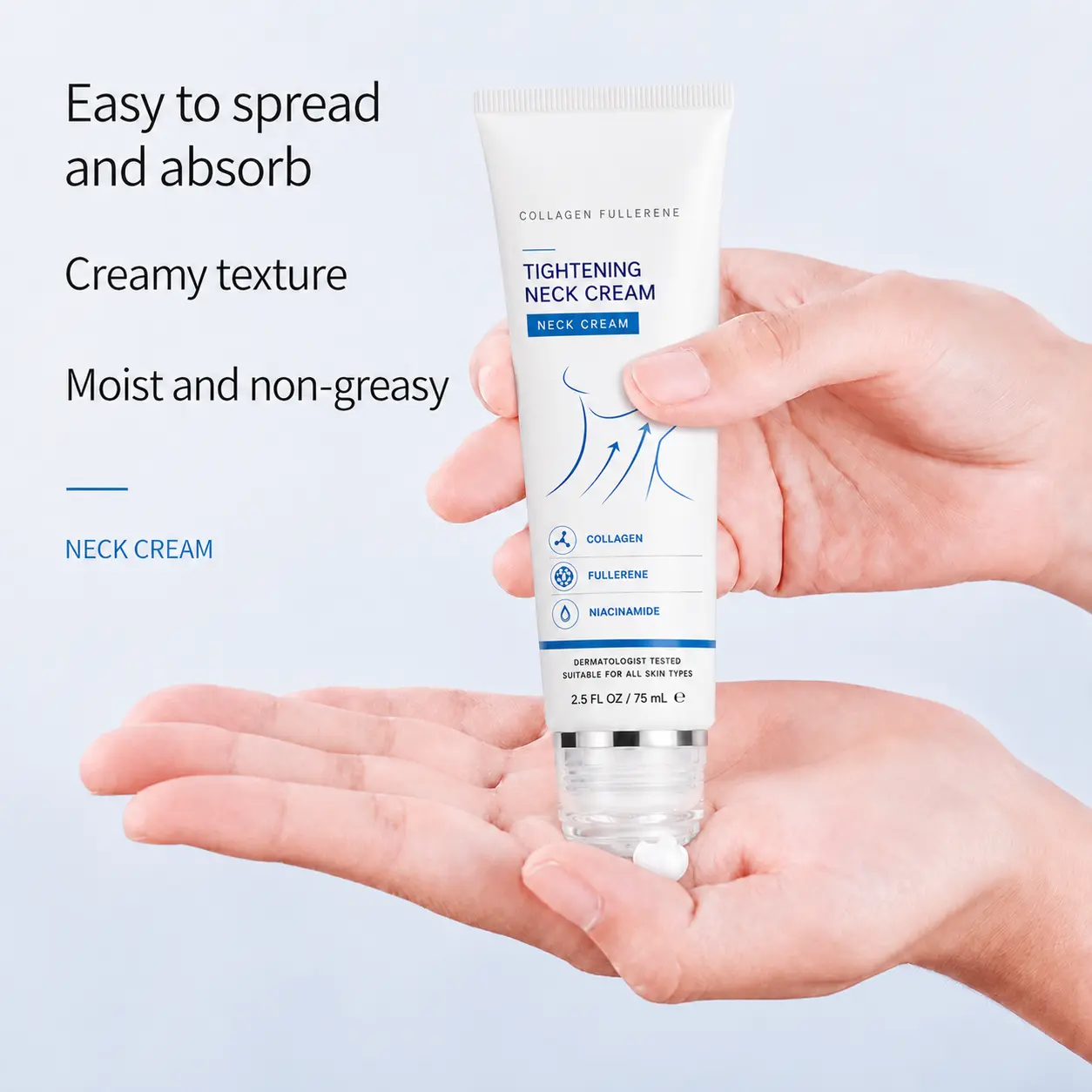 Instant Neck Firming Cream with 5-Ball Roller & Retinol