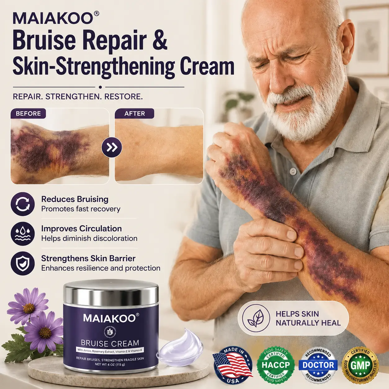 MAIAKOO® Bruise Repair & Skin-Strengthening Cream
