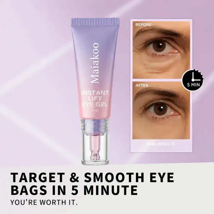 Maiakoo Instant Lift Eye Gel for Puffiness, Bags & Wrinkles