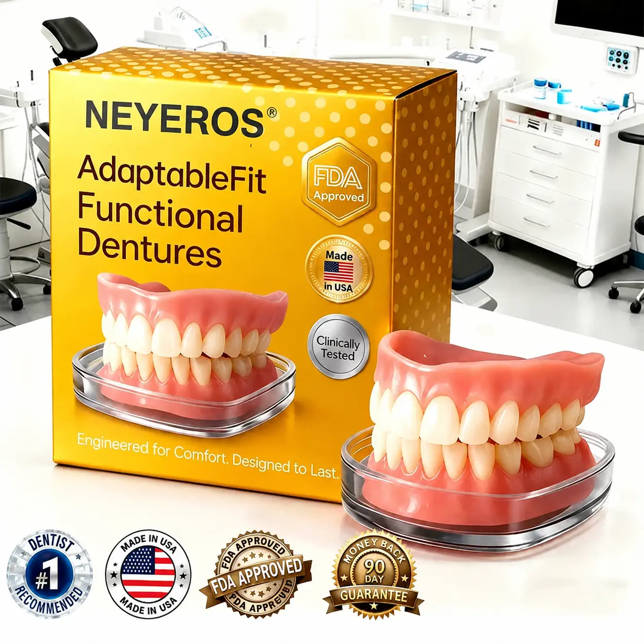 NEYEROS® Adaptive Denture System