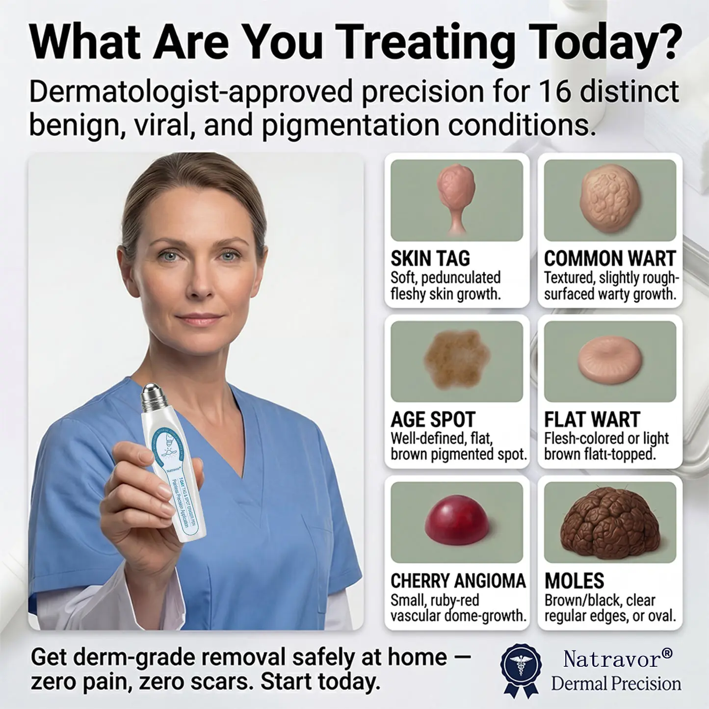 Natravor® 7-Day Skin Tag & Spot Eraser Painless & Scar-Free Advanced Skin Renewal Roller Pen