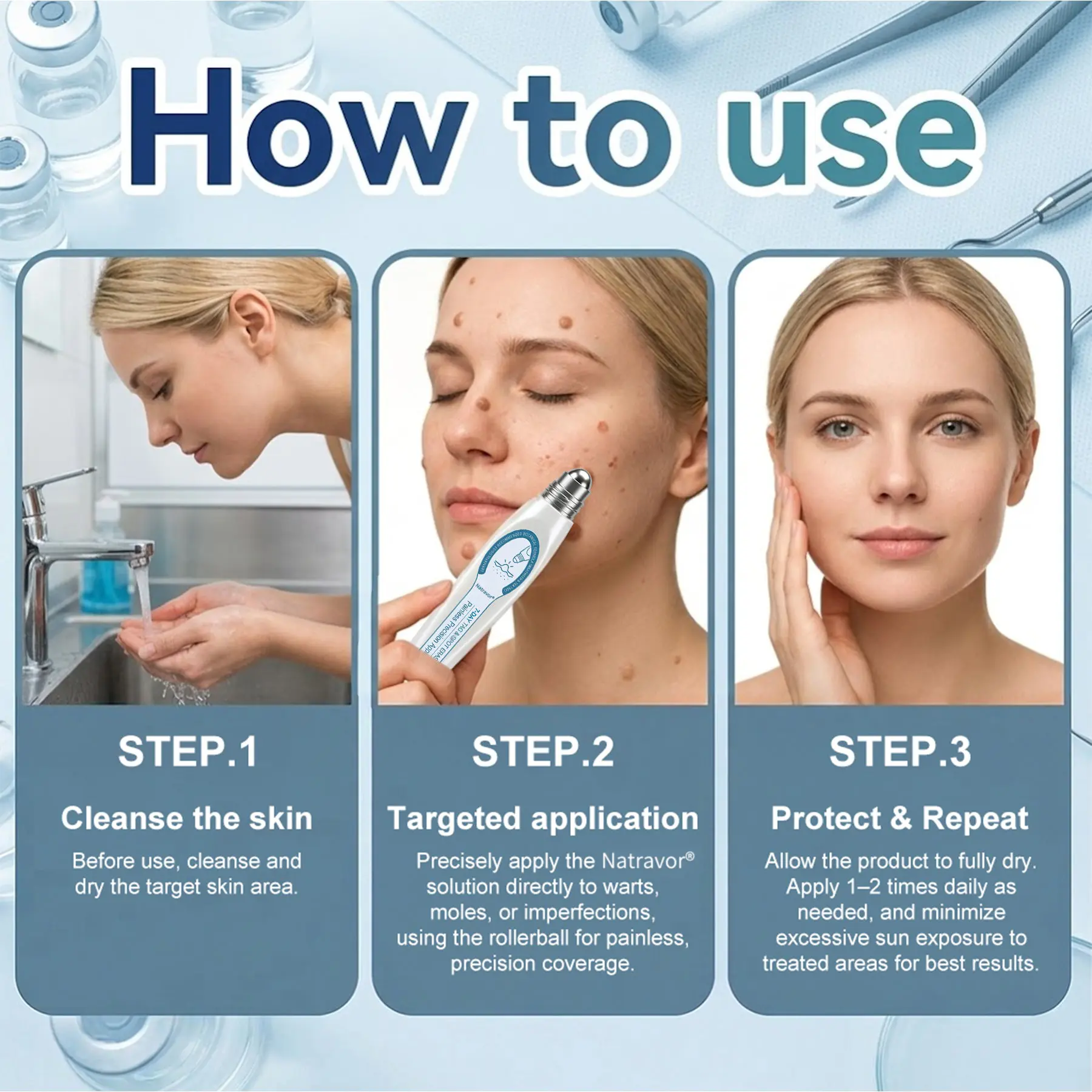 Natravor® 7-Day Skin Tag & Spot Eraser Painless & Scar-Free Advanced Skin Renewal Roller Pen