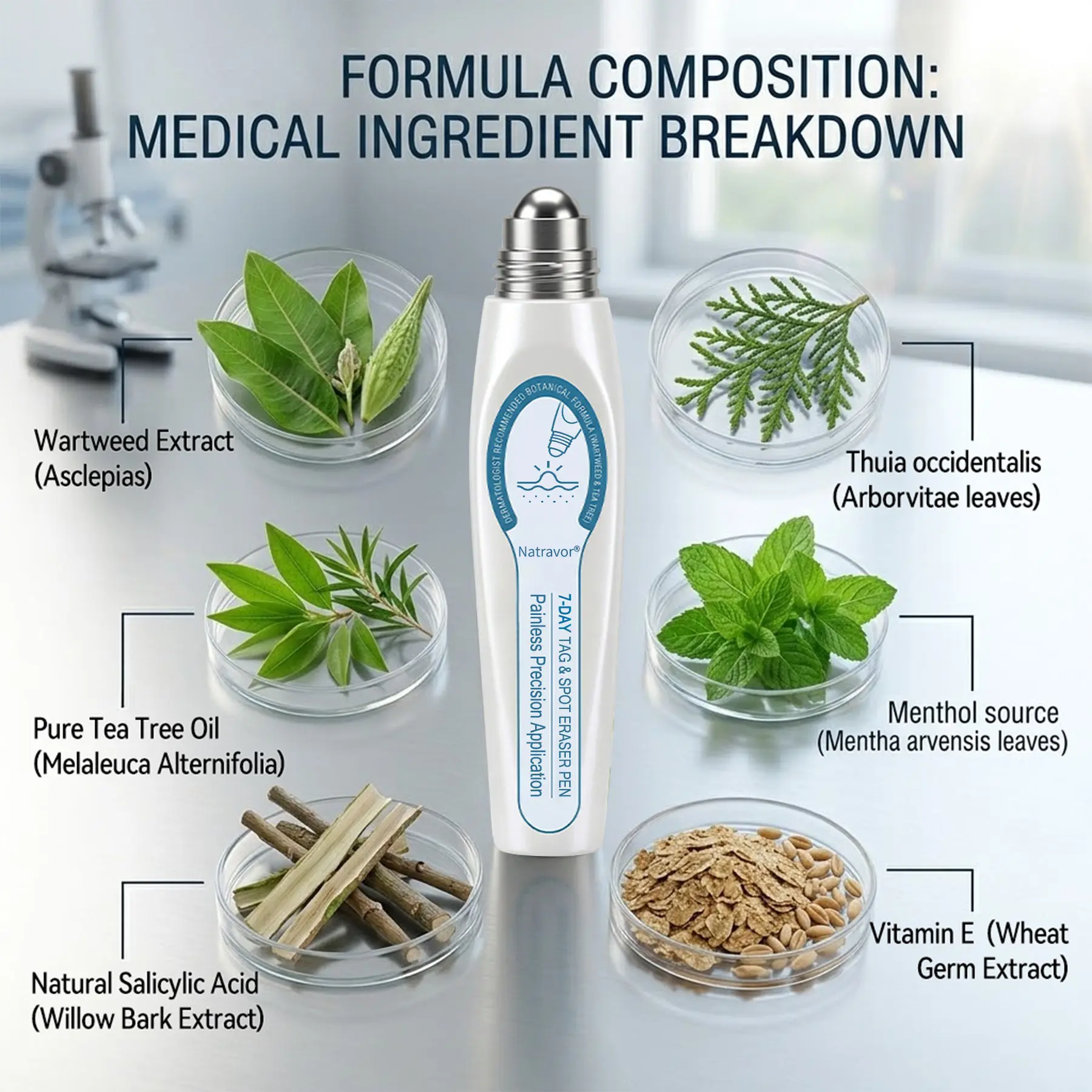 Natravor® 7-Day Skin Tag & Spot Eraser Painless & Scar-Free Advanced Skin Renewal Roller Pen