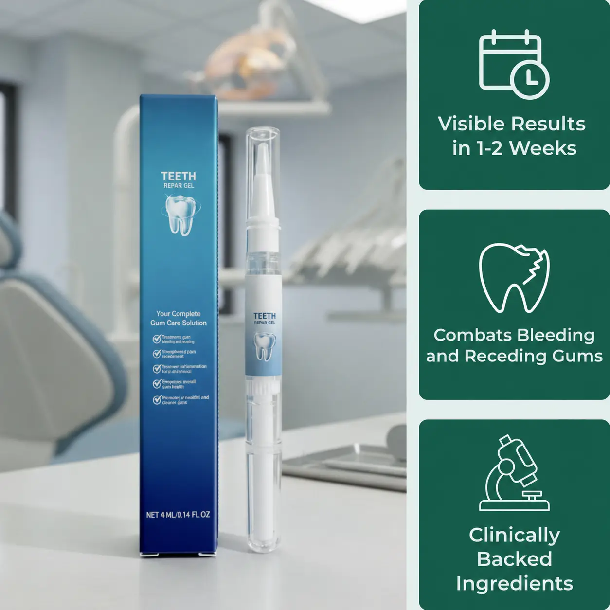 Teeth Repair Gel for Bleeding Gums & Gum Recession | Deep Penetrating Gum Care