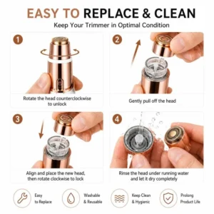 TopSpire 2-in-1 Facial & Eyebrow Hair Trimmer