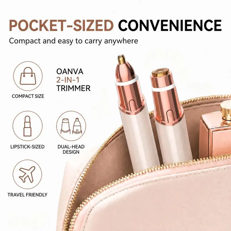 TopSpire 2-in-1 Facial & Eyebrow Hair Trimmer