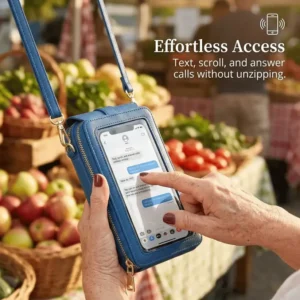 Touchscreen Crossbody Phone Wallet for Women