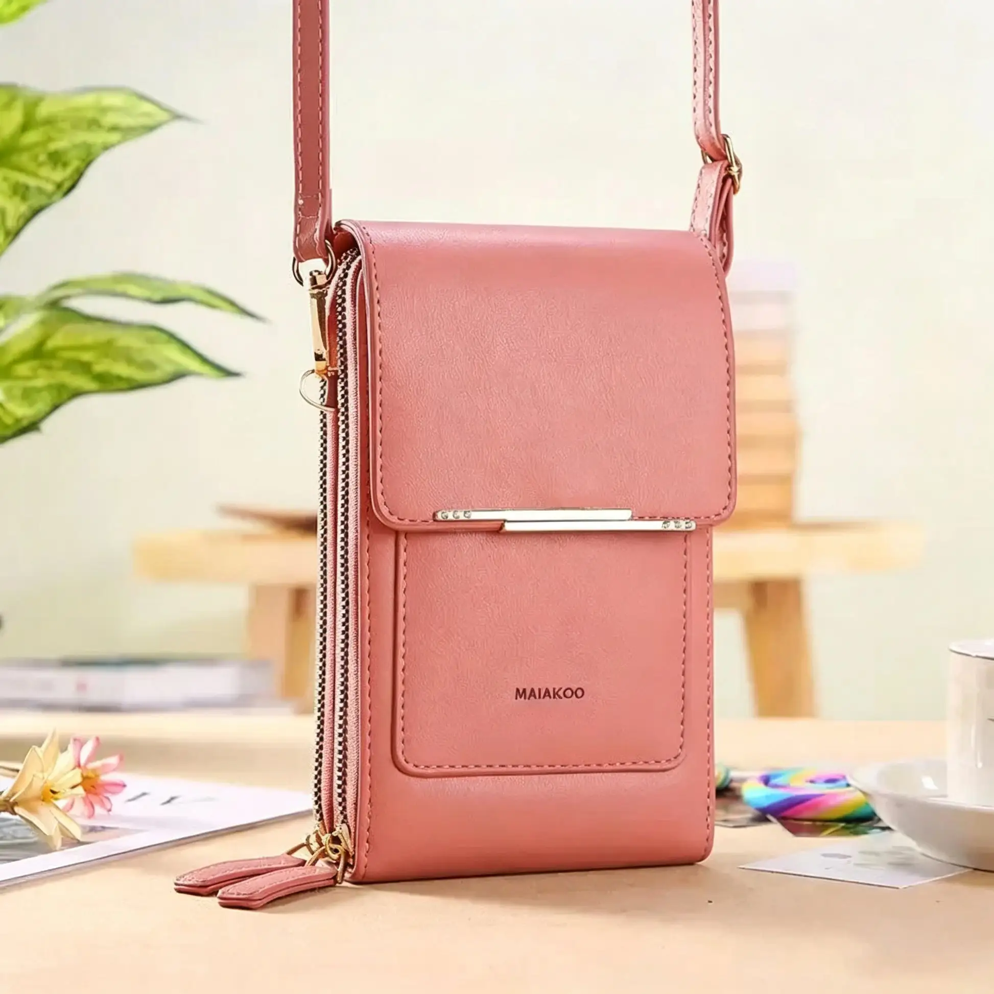 Touchscreen Crossbody Phone Wallet for Women