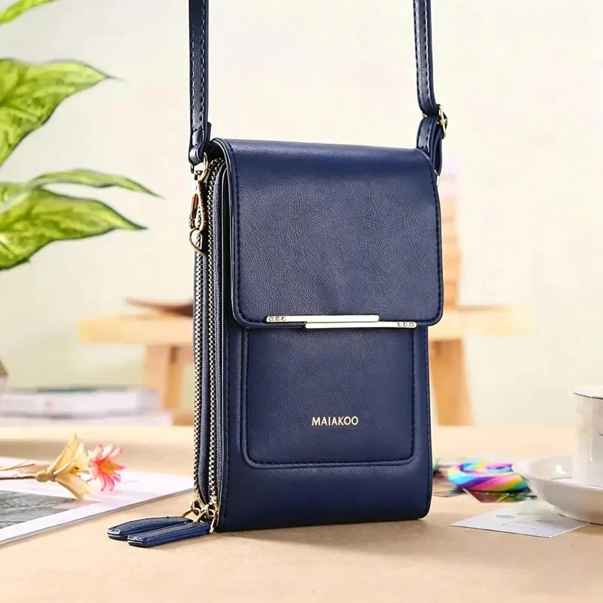 Touchscreen Crossbody Phone Wallet for Women